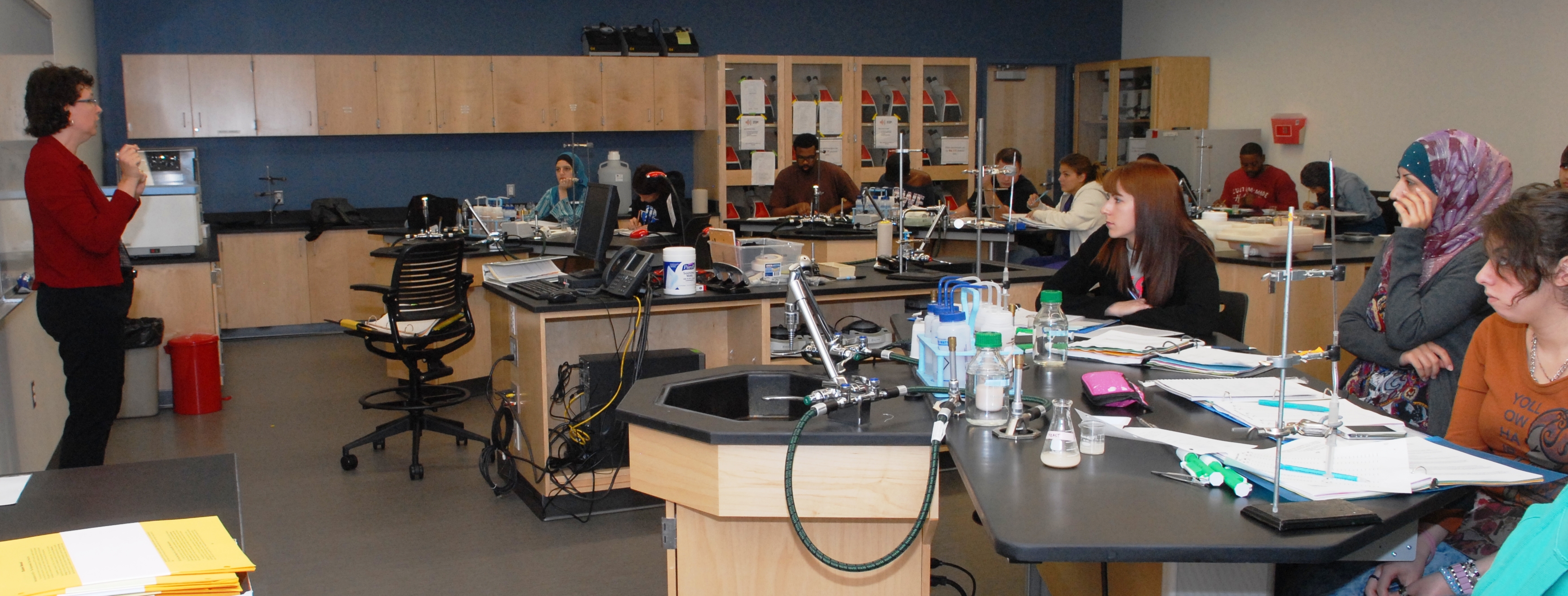 Molecular Biology lab in the new science wing