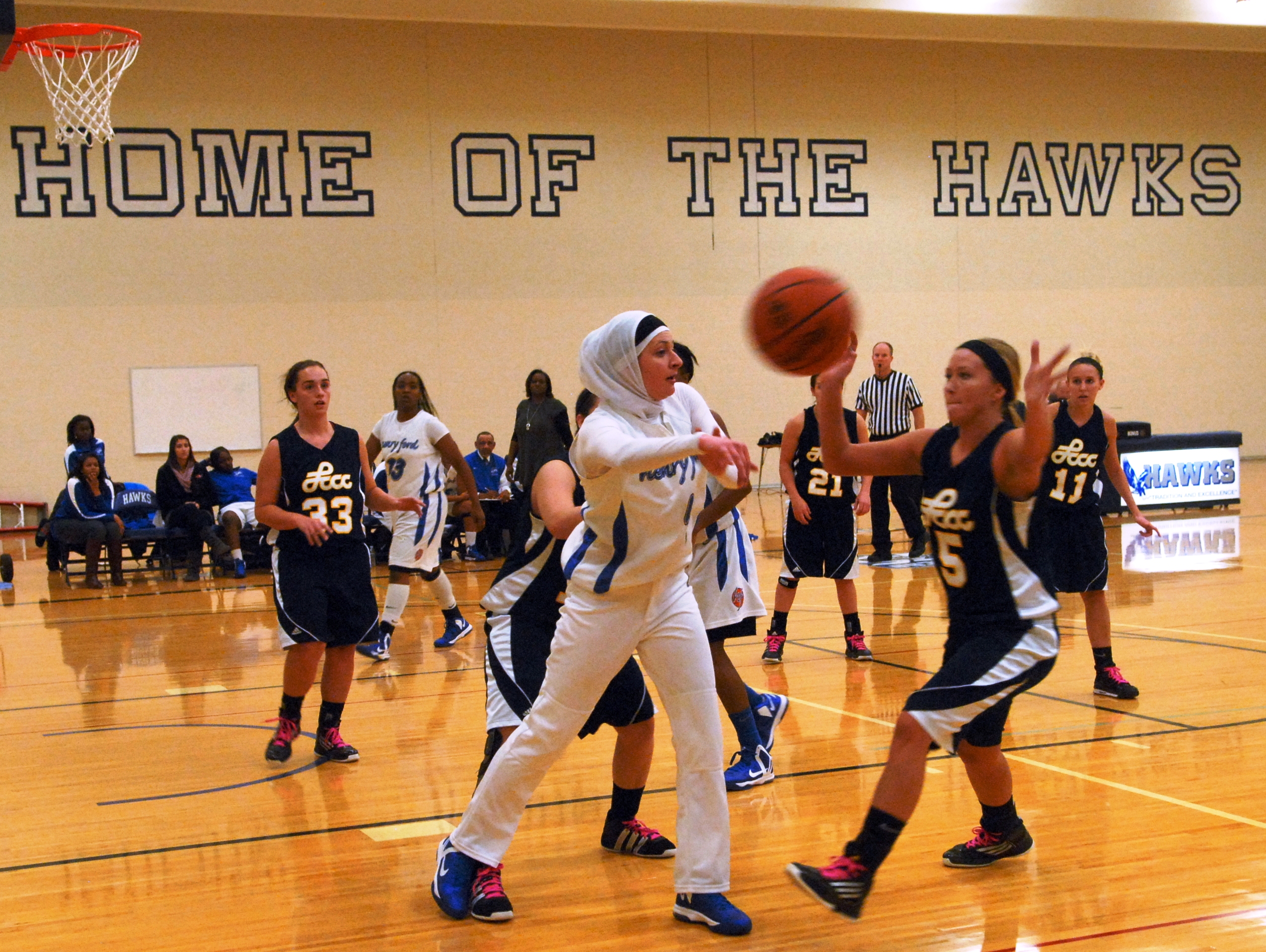 Lady Hawks in action