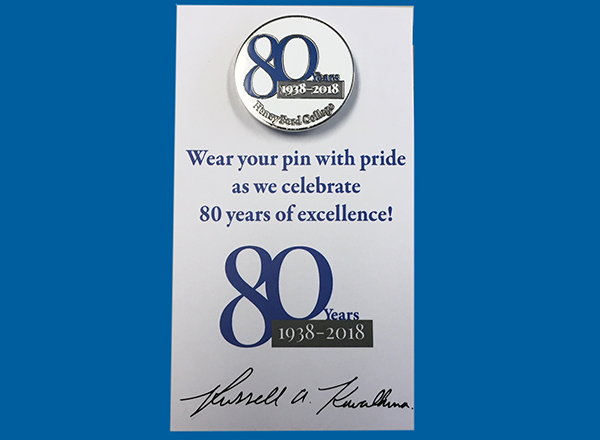 80th anniversary pin