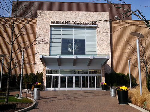 exterior shot of Fairlane Mall (main entrance)