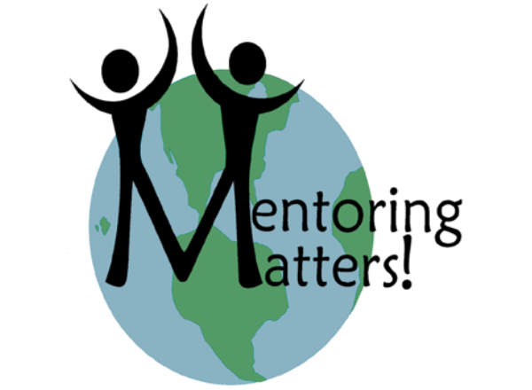 Mentoring Matters on a vector image of two stick figures
