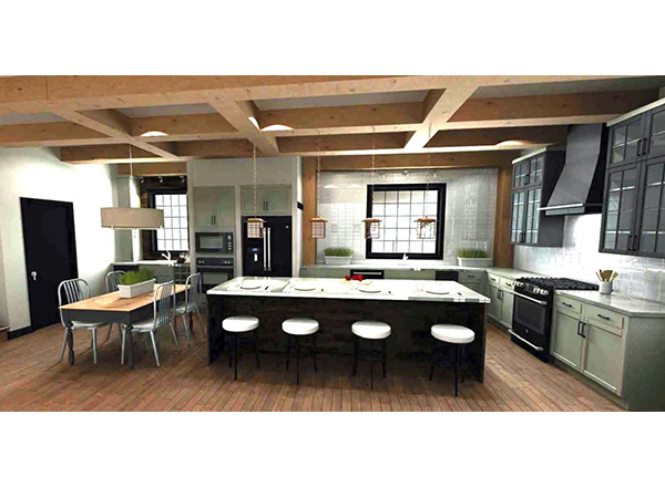 Allison Jones' redesigned kitchen for NKBA Student Design Competition.  