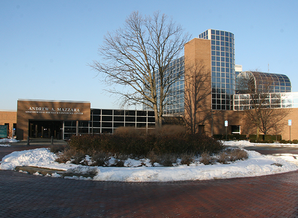 ASCC building in winter