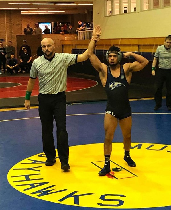 HFC grappler Donte Rivera-Garcia was named MCCAA Wrestling Freshman of the Year.