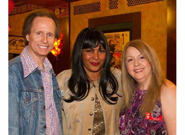 From L-R: Patrick Picking, "Foxy Brown" actress Pam Grier, and Sharon Pearl Picking at the Redford Theatre in Detroit. 
