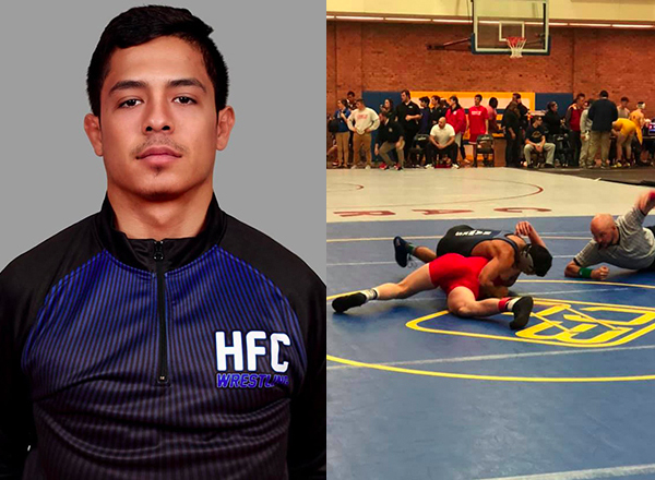 HFC grappler Donte Rivera-Garcia was ranked No. 1 in the NJCAA national rankings. 