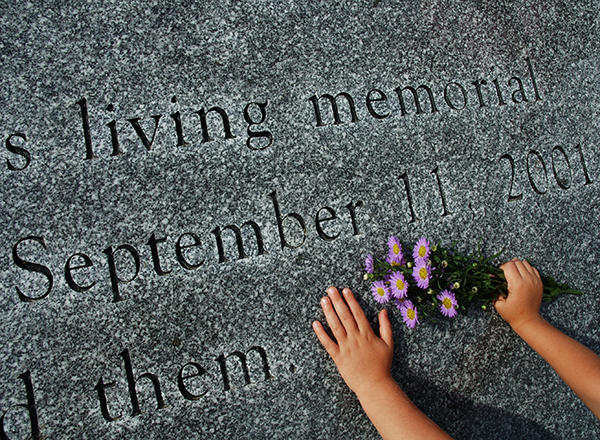 granite carving for 9/11 living memorial