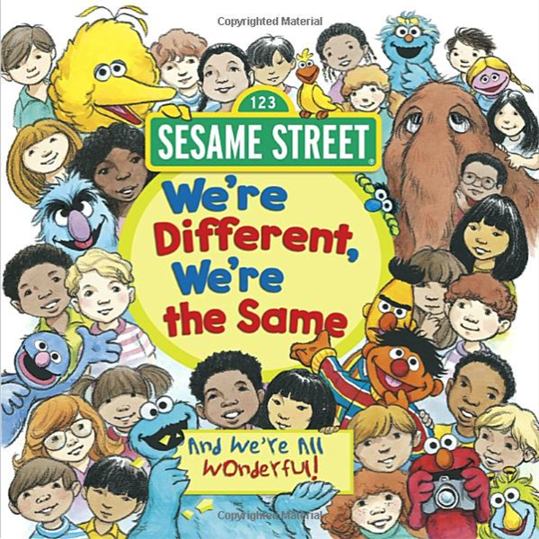 Book cover, "We're Different, We're the Same"