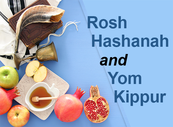Graphic for Rosh Hashanah and Yom Kippur. 
