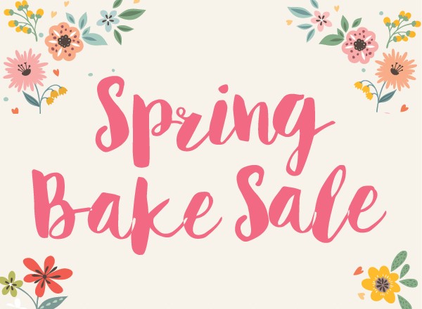 spring bake sale graphic