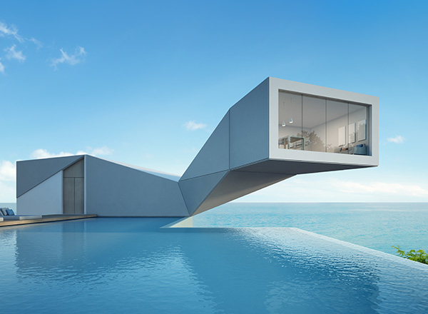An image of a futuristic home