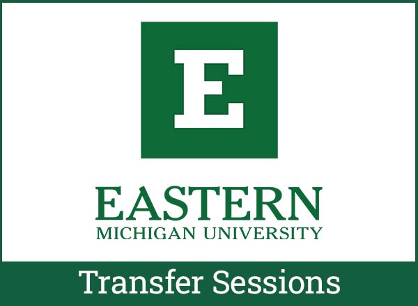 Eastern Michigan University transfer sessions.