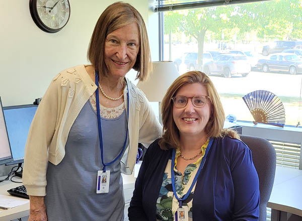 From L-R: Fellow HFC counselors Dr. Maureen Webster and Amy Ducklow.