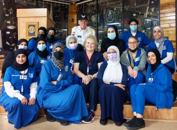 A group of HFC Ophthalmic students posed with Dr. Kathy Campbell.