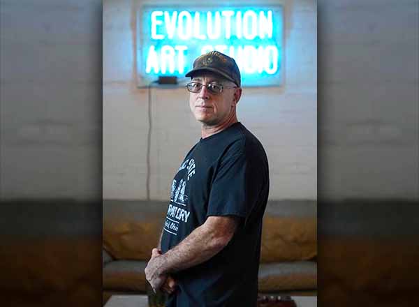 Jay Elias founded Evolution Art Studio, which is based in Detroit. 