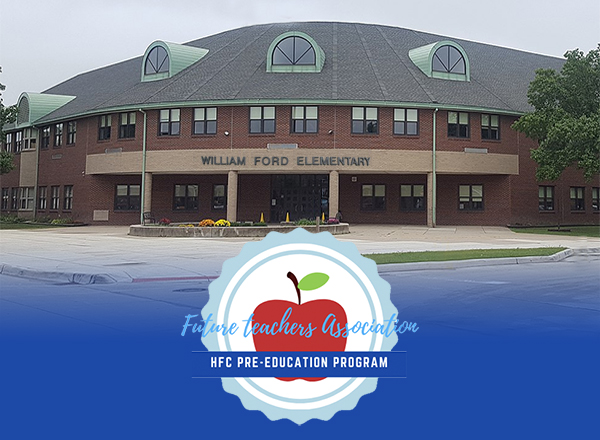 An image of William Ford Elementary School and the Future Teachers Association logo.