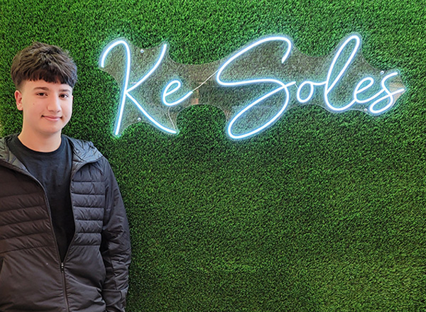 Entrepreneur Kassem Elkhechen opened his own shoe store called Ke Soles.