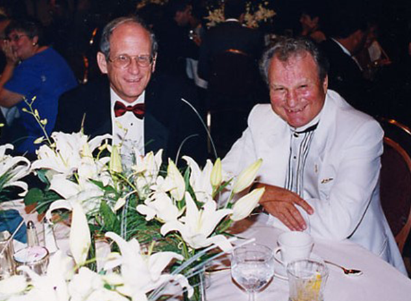 From L-R: John McDonald and the late Dr. Stuart Bundy, who was president of HFC from 1972-89.
