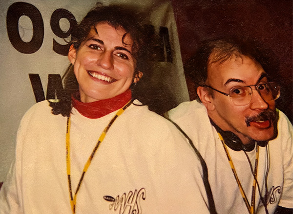 From L-R: Susan McGraw and Bob Burnham during their WCAR days.