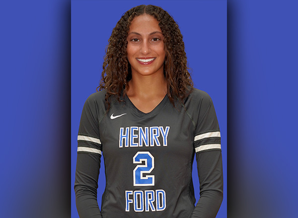 Photo of Katya Salame, the first Henry Ford Collegiate Academy student to play varsity sports for the Hawks.